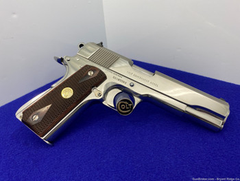 1994 Colt Government .45 Acp 5" *ABSOLUTELY GORGEOUS BRIGHT STAINLESS*