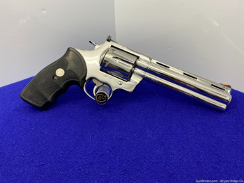 1992 Colt Anaconda .44 Mag 6" *MIRRORED BRIGHT STAINLESS FINISH*