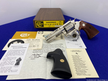 1970 Colt Diamondback .38 Special 4" *PHENOMENAL NICKEL MODEL*