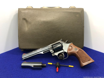 Dan Wesson Model 22 .22 LR Blue 6" *ORIGINAL HARD CARRY CASE* 