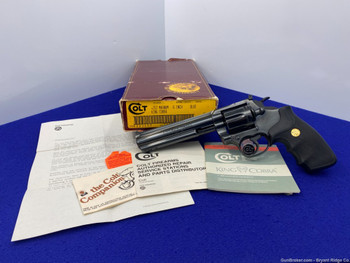 1988 Colt King Cobra .357 Mag Blue 6" *ULTRA RARE ROYAL BLUE MODEL*
