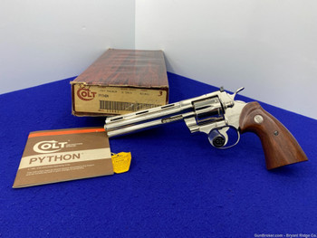 1983 Colt Python .357 Mag 6" *HIGHLY DESIRABLE NICKEL MODEL* Gorgeous!