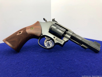 2015 Smith Wesson 48-7 .22 WMR Blue *GORGEOUS WALNUT MAGNA STYLE GRIPS*