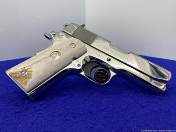 1988 Colt Officers ACP .45 ACP 3.5" *BREATHTAKING BRIGHT STAINLESS*