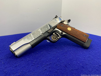 1985 Colt Series 80 MKIV Gold Cup .45 ACP *STUNNING BRIGHT STAINLESS SLIDE*