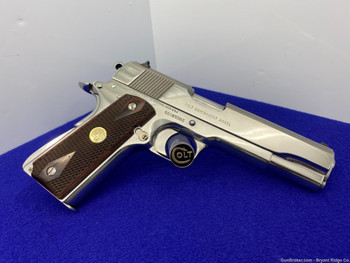 1994 Colt Government .45 Acp 5" *ABSOLUTELY BREATHTAKING BRIGHT STAINLESS*