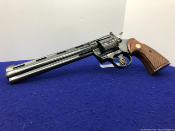 1981 Colt Python .357Mag Blue 8" *STUNNING LEGENDARY SNAKE SERIES REVOLVER*