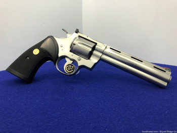 1986 Colt Python .357 Mag 6" *LEGENDARY STAINLESS PYTHON* Superb Example