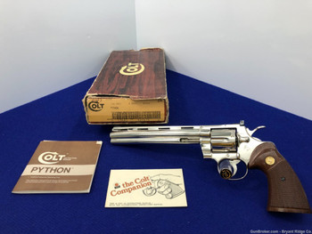 1980 Colt Python Target .38spl Nickel 8" *ULTRA RARE ONE OF 251 HOLY GRAIL*