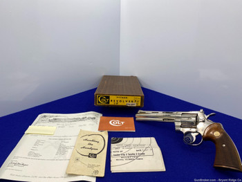 1969 Colt Python Nickel 6" *GORGEOUS NICKEL MODEL* Absolutely Phenomenal