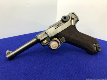 DWM Luger 1914 Model .9mm Luger Blue 4" *AMAZING PIECE*