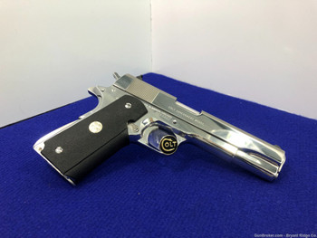 1991 Colt Government MKIV .45 ACP 5" *GORGEOUS FACTORY BRIGHT STAINLESS*