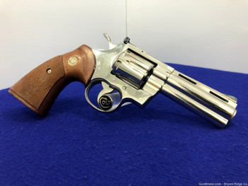 1973 Colt Python .357 Mag 4" *DESIRABLE & SCARCE NICKEL FINISH MODEL* 