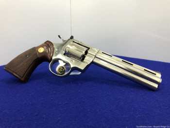 Colt Python .357 Mag 6" *DESIRABLE NICKEL FINISH MODEL* Gorgeous Example