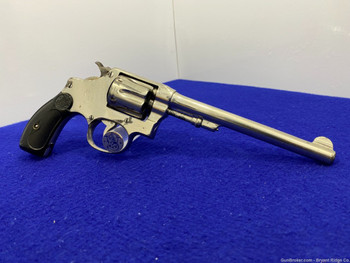 Smith Wesson .32 Hand Ejector Model of 1903 .32 Nickel 6" *5th CHANGE*