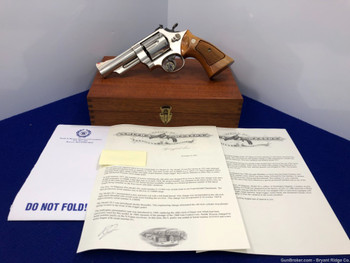 1980 Smith & Wesson 29-2 .44 Mag Nickel 4" SCARCE 4" MODEL" Factory Letter