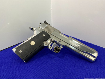 1993 Colt MKIV Gold Cup National Match .45acp *GORGEOUS BRIGHT STAINLESS*