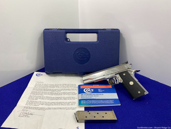 1993 Colt MKIV Gold Cup National Match .45acp *GORGEOUS BRIGHT STAINLESS*
