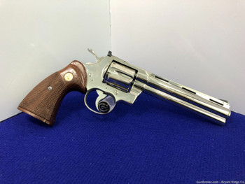 1981 Colt Python .357 Mag 6" *SCARCE NICKEL FINISH MODEL* Desirable piece 