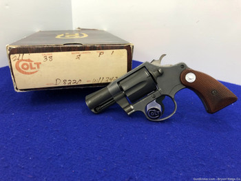 1982 Colt Agent LW .38 Spl Matte Black 2" *SECOND ISSUE "D" FRAME MODEL*