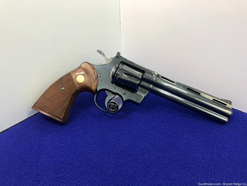 1980 Colt Python .357 Mag Blue 6" *ICONIC SNAKE SERIES REVOLVER* Stunning!