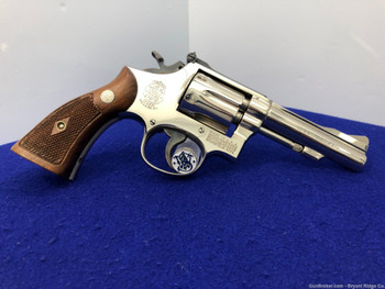 1965 Smith Wesson 15-2 .38 Spl 4" *ABSOLUTELY GORGEOUS NICKEL* Amazing