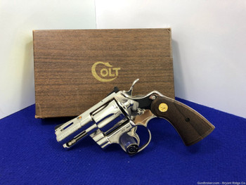 1977 Colt Python .357 Mag 2 1/2" *ULTRA RARE 2.5" NICKEL FINISH MODEL*