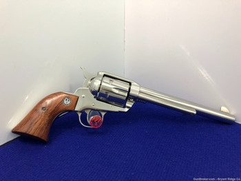 Ruger Vaquero .44-40 WCF Stainless Steel 7 1/2" *SMOOTH ROSEWOOD GRIPS*