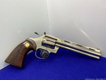 Colt Diamondback 6" 22LR *GORGEOUS NICKEL FINISH* Scarce .22 Model