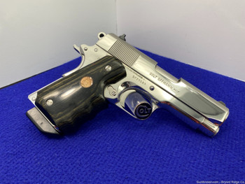 1989 Colt MKIV Series 80 Officers ACP .45 *GORGEOUS BRIGHT STAINLESS MODEL*