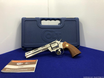Colt Python .357 Mag 6" *DESIRABLE NICKEL FINISH MODEL* Gorgeous Example
