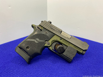 Sig Sauer P938 9mm Para 3" *AWESOME TWO TONE ARMY GREEN FINISH*
