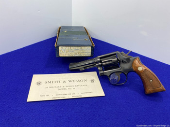 Smith Wesson 10-6 .38 Spl Blue 4" *CLASSIC DOUBLE ACTION REVOLVER* Stunning
