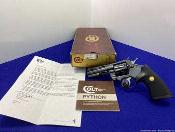 1978 Colt Python .357 Mag Blue 4" *ASTONISHING SNAKE REVOLVER*
