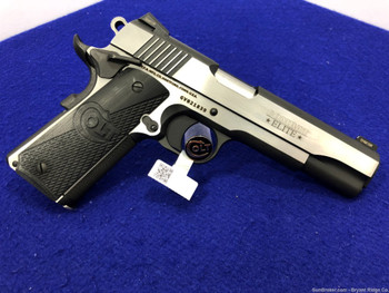 Colt Combat Elite Govt .45 ACP 5" *GORGEOUS TWO-TONE ELITE STAINLESS/BLACK*
