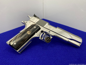 1989 Colt MKIV Gold Cup National Match *BREATHTAKING BRIGHT STAINLESS* 