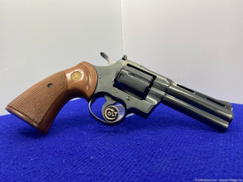 1978 Colt Python .357 Mag Blue 4" Legendary Snake Model -STUNNING EXAMPLE-