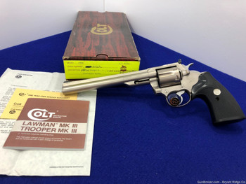 Colt Trooper MK III .357 Mag *RARE ELECTROLESS NICKEL FINISH W/ 8" BARREL*
