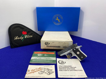 1994 Colt Lady Elite .380 ACP Blue/Chrome 2.75" *GORGEOUS SUPER RARE MODEL*
