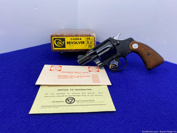 1971 Colt Cobra .38spl 2" *GORGEOUS 1st ISSUE* Absolutely Incredible Colt