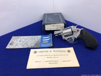 Smith Wesson 60 .38 SW Spl Stainless 2" *AWESOME DOUBLE ACTION REVOLVER*