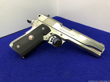 1992 Colt Delta Elite 10mm 5" *ABSOLUTELY GORGEOUS BRIGHT STAINLESS FINISH*