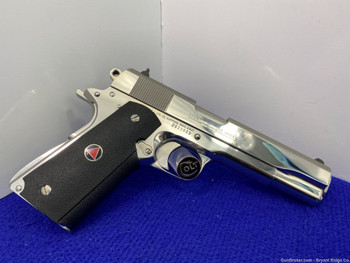1991 Colt Delta Elite 10mm 5" *EXTRAORDINARILY FACTORY BRIGHT STAINLESS*