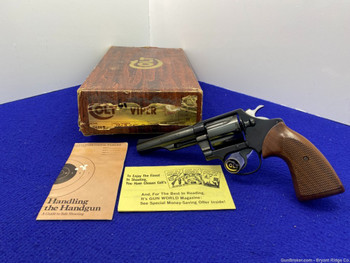 1978 Colt Viper .38 Spl Blue 4" *RAREST & HIGHLY DESIRABLE SNAKE REVOLVER*