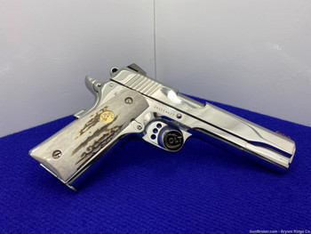 Colt Government .38 Super 5" *BREATHTAKING BRIGHT STAINLESS* Amazing Piece