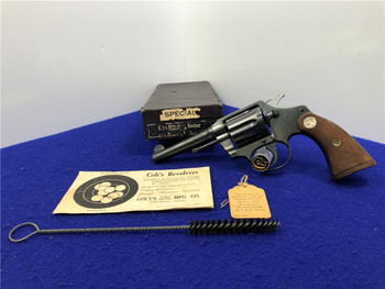 1930 Colt Police Positive .38 Spl Blue 4" *GORGEOUS SECOND ISSUE MODEL*