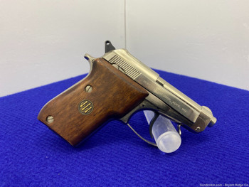 Beretta 21A-W Bobcat .25 ACP Nickel 2.4" *AWESOME TIP UP MODEL PISTOL*
