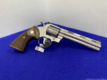 Colt Python .357 Mag 6" *GORGEOUS FACTORY ENGRAVED MODEL* Factory New