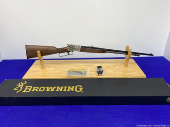 2016 Browning BL-22 Grade II Field .22S/L/LR 24" *ENGRAVED NICKEL RECEIVER*
