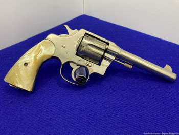 1930 Colt New Service .45 Colt Nickel 5” *ULTRA RARE NICKEL FINISH MODEL* 